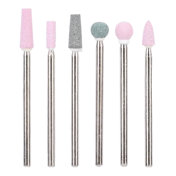 Brocas Para Decoración De Uñas De Acero Inoxidable, Accesorios Para Taladro De Uñas, Herramienta De Manicura Jg #5 6 Unids Vogacara CE002232-00