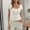 White, variant on Vinsonshop Women Y2k Button Up Minimalist Crop Tshirt Tops Short Sleeve Lace Trim Scoop Neck Henley Summer Shirt Black L
