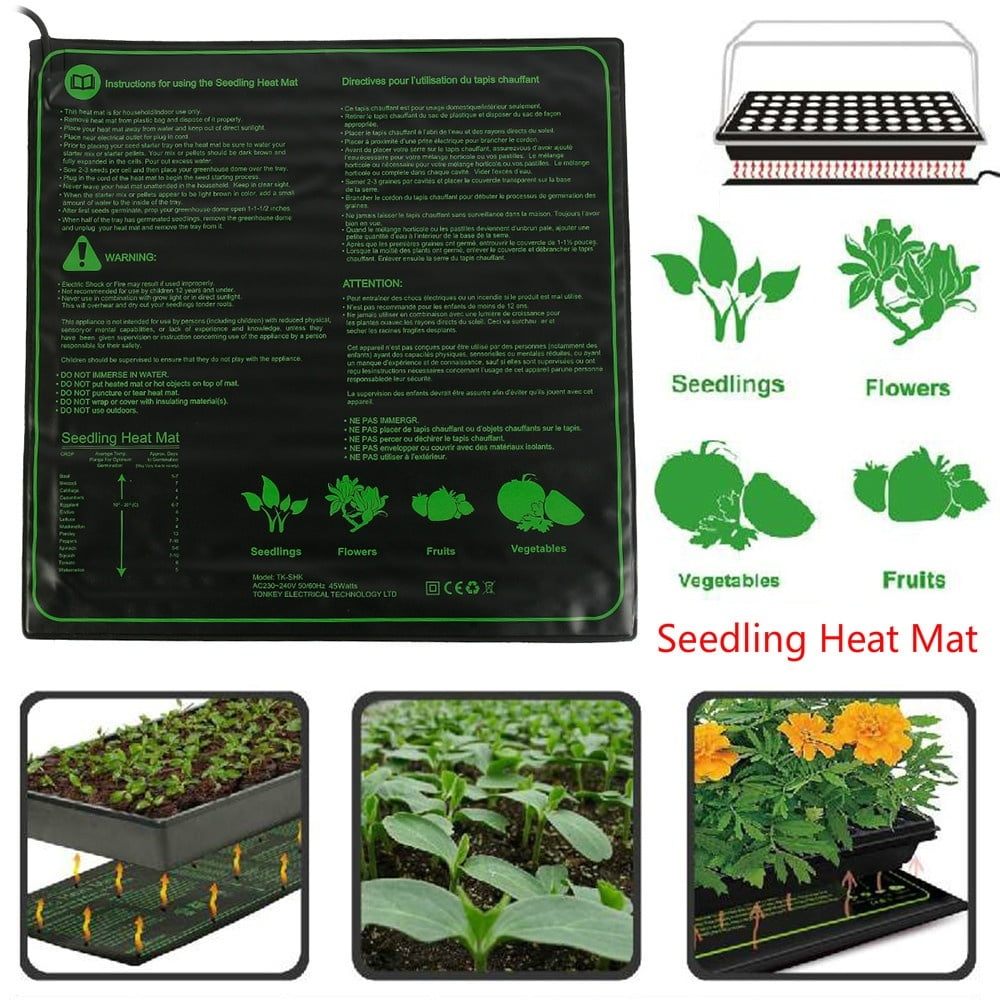 45W Waterproof Waterproof Seedling Heat Mat Seed Starting Germination
