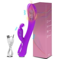 TLUDA Rechargeable Heated G Spot Vibrator Rabbit Vibrator Stimulator Personal Massager Sex Toys for Women Purple