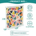 thumbnail image 3 of FORMRS 3 Ring Binder 1.5 inch with Pockets Set of 2 Clip Board 200 Sheets Capacity, Abstract Triangles, 3 of 8