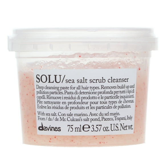 Davines SOLU Sea Salt Scrub Cleanser 3.57 oz