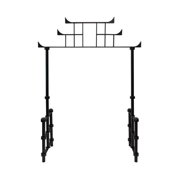 Achla ARB-60 Torii Arbor, Wrought Iron - Black