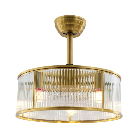 Modern Ceiling Fan Light with 5 Blades, Adjustable Wind Speed, 3 Light Modes (3000K-6500K), Remote Control, Silent Operation