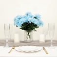 thumbnail image 6 of Efavormart 12 Bushes | Light Blue Artificial Silk Chrysanthemum Flower Bouquets, 6 of 10