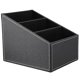 thumbnail image 5 of Caja de almacenamiento de cuero Pu con soporte de Control remoto para teléfono de 3 celdas, papelería, maquillaje, organizador cosmético Des, 5 of 5