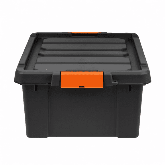 12 Gal. Plastic Storage Bins with Lids, Latching Totes, Heavy Duty Containers