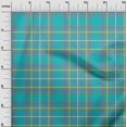 thumbnail image 2 of oneOone Cotton Poplin Teal Blue Fabric Madras Check Sewing Craft Projects Fabric Prints By Yard 56 Inch Wide, 2 of 4