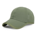 thumbnail image 2 of Unisex Quick Dry Baseball Cap, Solid Color Soft Sports Hat with Breathable Perforated Side Panels, Outdoor Sun Hat Adjustable Casual Cap for Running, Fishing, Hiking and Daily Wear, 2 of 7