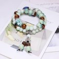 thumbnail image 1 of Accesorios envueltos doble estilo étnico pulsera de cerámica pulsera de cuentas mujer alto sentido, 1 of 6