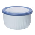 thumbnail image 1 of Recipiente de plástico Oggi Prep, Store & Serve de 2.6 L, azul con tapa azul DK, 1 of 7