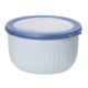 thumbnail image 1 of Recipiente de plástico Oggi Prep, Store & Serve de 2.6 L, azul con tapa azul DK, 1 of 7