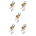 thumbnail image 1 of Baohd Figurines de Cerf Antilope Springbok Miniatures pour 3 Ans et Plus et Marron 5Set, 1 of 6