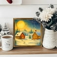 thumbnail image 5 of putnchl Personalized Whimsical Christmas Art Print, Pecan Floating Frame Canvas - Holiday Decorative Wall Art Print, 5 of 5