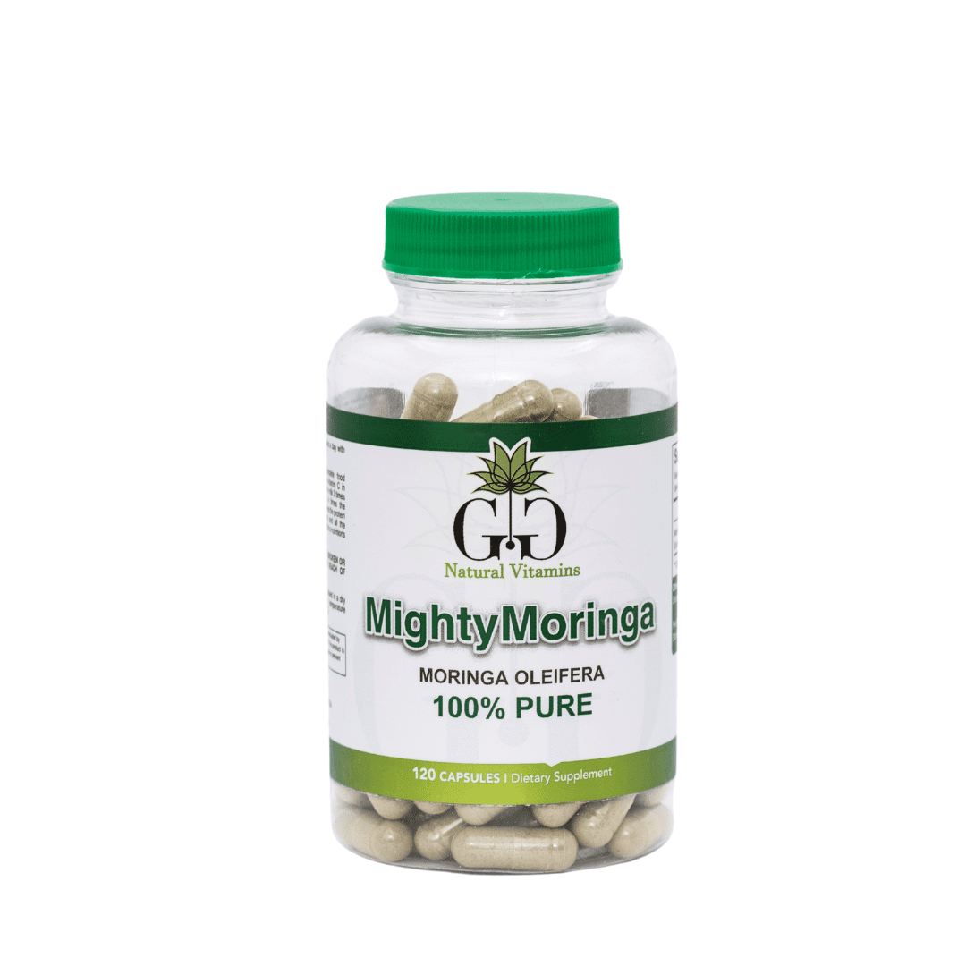 Mighty Moringa – Pure Moringa Oleifera Leaf Capsules – Superfood Herbal Supplement – 120 Count