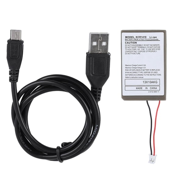 Batería Recargable De 2000 Ma Con Cable Usb Para Controlador De Juegos Ps4 Vogacara EL007472-00