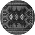thumbnail image 1 of Ahgly Company Indoor Round Persian Gray Traditional Area Rugs, 4' Round, 1 of 1