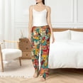 thumbnail image 5 of Uemuo Funny Owl Bird Pattern Women's Wide Leg Palazzo Lounge Pants with Pockets Light Weight Loose Comfy Casual Pajama Pants-Large, 5 of 9