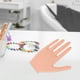 thumbnail image 4 of 1 juego de maniquí de mano para práctica de uñas acrílicas, mano de entrenamiento de uñas, mano de manicura flexible con puntas para uso en salones de uñas, 4 of 7