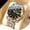 Gold,Black, variant on Watches for Men Classic Business Dress Analog Quartz Stainless Steel Waterproof Luminous Date Diamond Mens Wrist Watches Relojes De Hombre,Blue/Black Dial