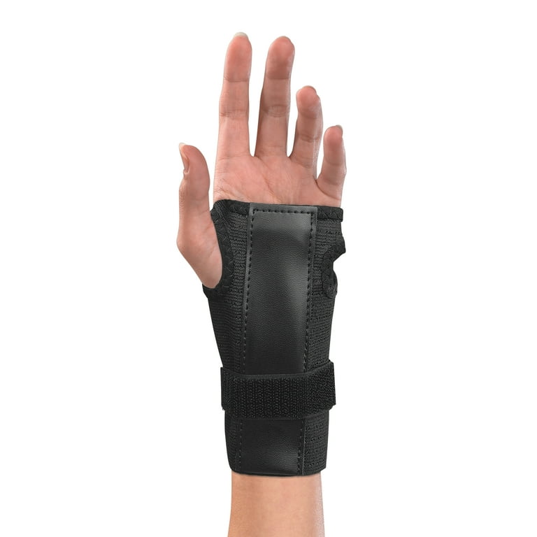 １着でも送料無料 Mueller Reversible Wrist Brace with Splint, Black, One Size サポーター