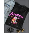 thumbnail image 3 of Mushrooms Dreams Come True Shaped T-Shirt Women -Image by Shutterstock, Female Large, 3 of 4