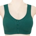 thumbnail image 4 of Sports Bra High Support Bras For Women Adjustable Strap Full Coverage Up Bras Comfortable No Underwire Wireless Bras,Green Women'S Nylon Underwear 46, 4 of 4