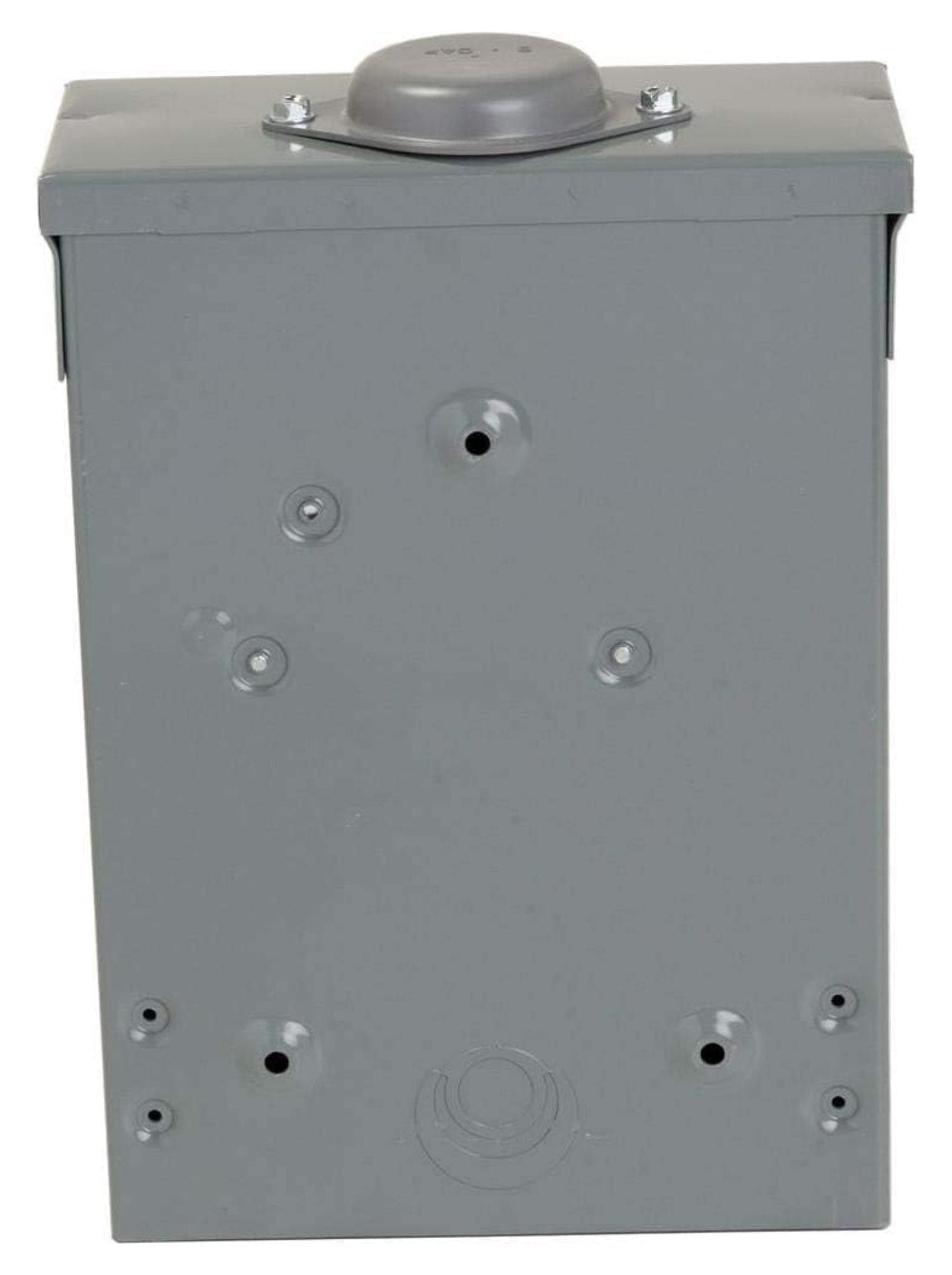Square D by Homeline 100 Amp Outdoor Main Lug Load Center, Circuit Breaker Box, 6-Space 12-Circuit, 120/240 VAC, UL Listed, Rainproof NEMA 3R Enclosure (HOM612L100RBCP)