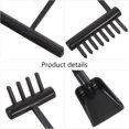 thumbnail image 4 of Luxshiny 1 Set Desktop Sand Tray Accessories Mini Garden Rake Black Plastic For Office Use, 4 of 7