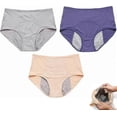 thumbnail image 1 of 3 Pack Leakproof Ladies Underwear - Leakproof Panties For Over 60s Incontinence ZD CXLC, 1 of 5