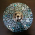 thumbnail image 5 of Tiffany Lamp Shade Replacement W12 Inch H6 Inch for Table Lamps Ceiling Fixture Pendant Light Stained Glass Sea Blue Dragonfly Style S147 Lover Living Room Bedroom Coffee Bar Study Bedside, 5 of 6