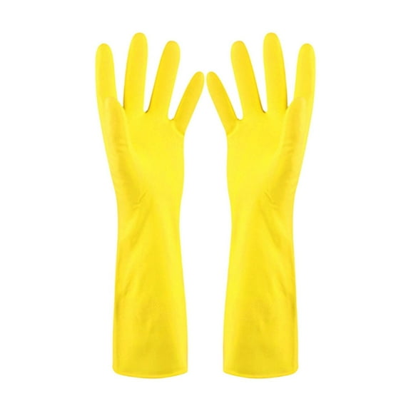 Rubber Cleaning Gloves 1-3 Pairs - Reusable Dishwashing Gloves for Kitchen, Waterproof Household Cleaning Gloves Non-, Flexible Durable Rubber Gloves Small Size