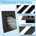 thumbnail image 4 of Uxcell 14x18 Inch Gable Vent, 1PCS Aluminum Alloy Wall Shed Vents with Strainer, Black, 4 of 7