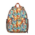 thumbnail image 1 of Constellation Butterfly Student Backpack – Night Sky Pattern with Watercolor Wings and Floral Fantasy Aesthetic Design, 1 of 5