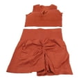 thumbnail image 2 of Conjunto de 2 piezas de ropa de yoga para mujer Nikou sin mangas naranja M, 2 of 15