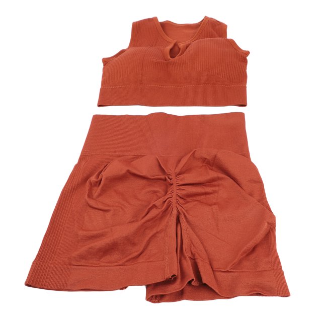 Traje De Yoga Para Mujer, Traje De Yoga, Entrenamiento, Absorción De Sudor, 2 Piezas, Recorte De Secado Rápido Para Gimnasio