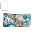 thumbnail image 3 of Amzcrzy Polyester Ocean Elements Beach Towel Oceans-Themed Beach Towel Starfishs Seashells and Sea Turtle Fast-Drying Absorbent Bath Towel Microfiber Beach Towel Non-Functional Blankets, 3 of 6