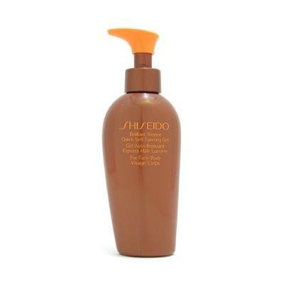 shiseido brilliant bronze quick self tanning gel (for face & body) - (Best Uv Index For Tanning)