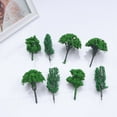 thumbnail image 3 of HEALEEP 100Pcs Miniature Trees Crafts for Dollhouse and Track Scene Accessory Tree Green, 3 of 8