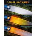 thumbnail image 2 of Barra de luz LED NAOEVO de 6 pulgadas, 50 W, 2300 LM, lente para todo terreno, 2 unidades, 2 of 9
