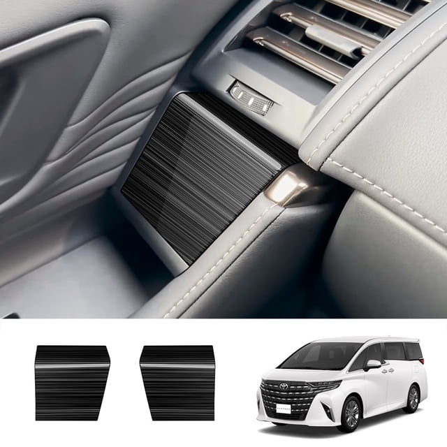 Aplicable a los apoyabrazos decorativos de puerta con interruptor de vidrio de acero inoxidable de la serie 23 ALPHARD/VELLFIRE40