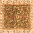 thumbnail image 1 of Ahgly Company Indoor Square Oriental Orange Traditional Area Rugs, 7' Square, 1 of 4