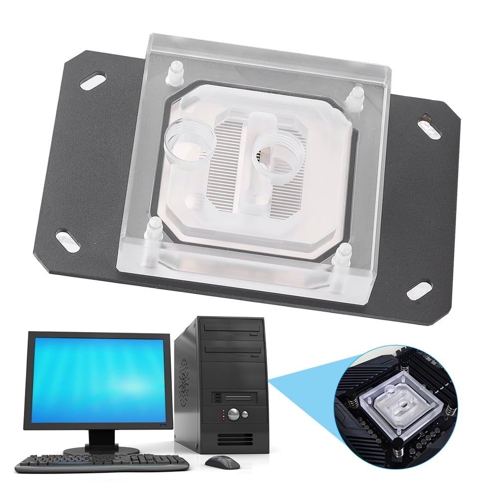 ASHATA Wasserkühlblock, CPU Wasserblock für -Serie AM3/AM4-Desktop-Peripheriegeräte Computerzubehörteile, wassergekühlter Block CPU-Block für CPU der -Serie