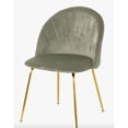thumbnail image 1 of Silla Comedor Ocasional Lodia Velvet Grayge Gold Terzetto, 1 of 2