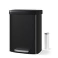 thumbnail image 1 of Garvee 15.85 Gallon Kitchen Garbage Can with Liner Rim & Soft Close Plastic Lid, Black, 1 of 9