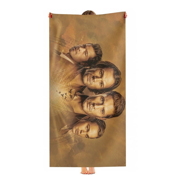 Supernatural Beach Towel Birthday Gift for Girls Boys 30"x60" Quick Drying Microfiber Pool Towel