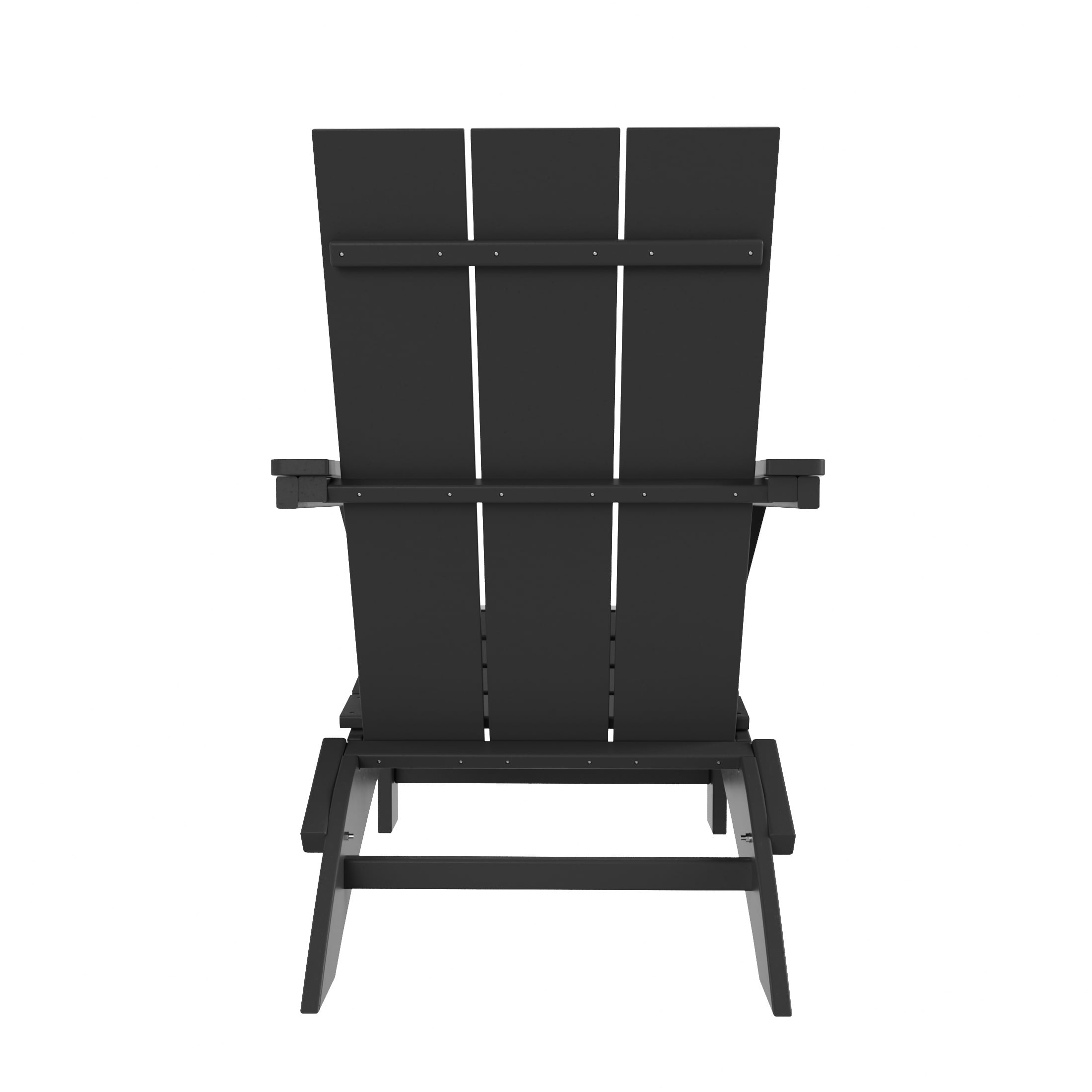 WestinTrends Ashore 4-Piece Foldable Adirondack Chair Set, All-Weather Poly Lumber, Modern Farmhouse Patio Seating, Gray