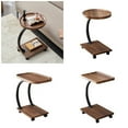 thumbnail image 2 of CIYISON C Shape End Table Coffee Table Small Table for Couch Sofa That Slide Under, 2 of 20