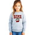 thumbnail image 2 of Bama Red Ink-Printed Sequins Sweatshirt for Women & Teens Alabama Fall Sports Sweater Gray Sweatshirt Youth XS, 2 of 5