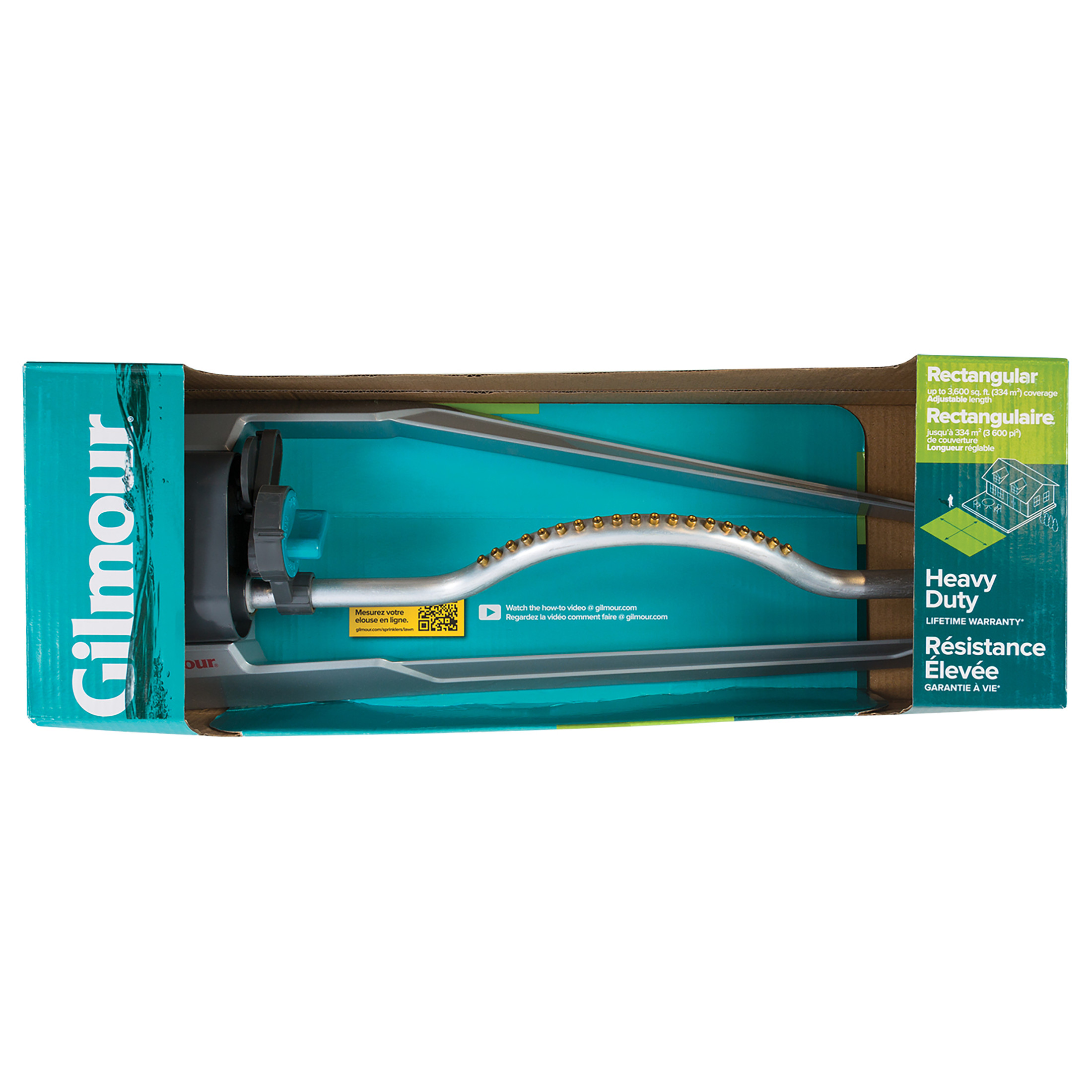 Gilmour Heavy Duty Rectangular Sprinkler with Metal Base photo 2
